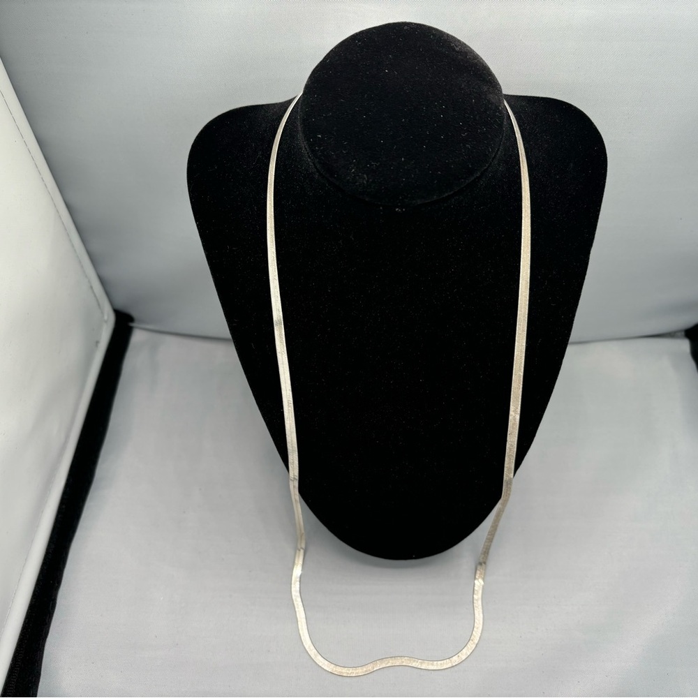 Herringbone 925 Silver Necklace